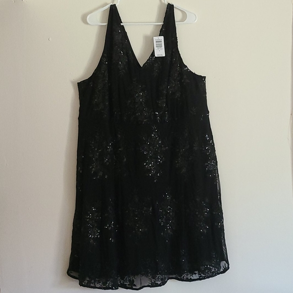 TORRID Black Sequin Formal Skater Dress - Picture 1 of 3